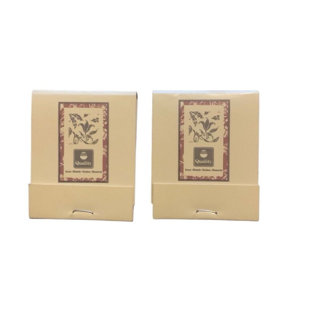 Vintage Matchbook Quality Inn The Perfect Promotional Matchbook Lot of 2
